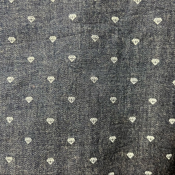 7 Diamonds Mens Short Sleeve Button Up Shirt Navy Size Small - Picture 5 of 5